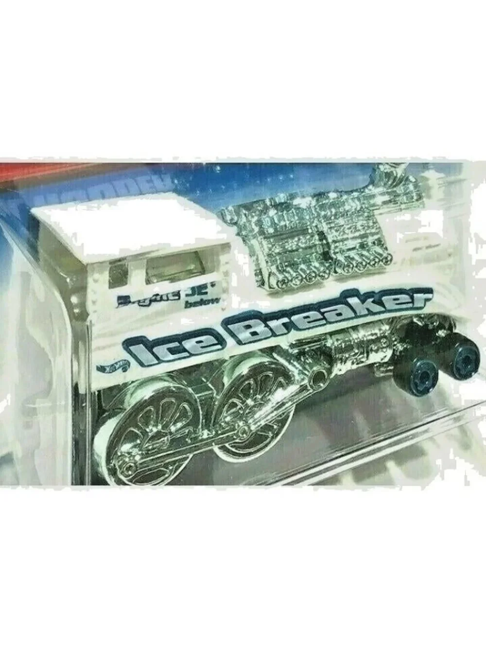 Vintage Hot Wheel Die Cast 1043 Rail Rodder Silver & White Chrome Collector New